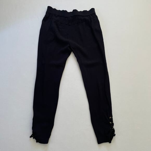 l*space Pants Womens Medium Black Lace Up Swim Cover Up Resort Vacation Beach - Picture 3 of 8